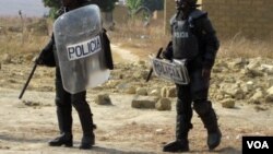 Polícia em acção no Bié