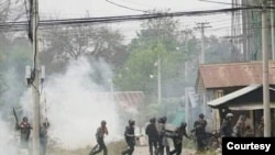 A clash in Yin Mar Pin township, Sagaing Division 