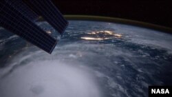 El huracán Joaquín sobre las Bahamas, en una foto toamda por el astronauta Scott Kelly desde la Estación Espacial Internacional. 2 de septiembre de 2015.