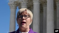 Amy Hagstrom Miller, directora y fundadora de Whole Woman's Health, y demandante en el caso sobre una ley anti-aborto de Texas que considera la Corte Suprema de EE.UU.