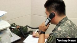 서해지구 군 통신선. (자료사진)