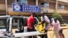 A family brings a sick relative to Parerenyatwa Hospital in Harare, Oct, 14, 2019. 