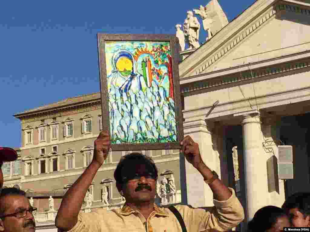 Mother Teresa's cononization in St. Peter's Square at the Vatican, Sept. 4, 2016.