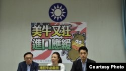 台灣立法院國民黨立委2017年7月21日敦促政府暫緩美國牛肉進口 （國民黨團照片）
