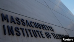 The sign at Building 76 at the Massachusetts Institute of Technology (MIT) in Cambridge, Massachusetts, Nov. 21, 2018.