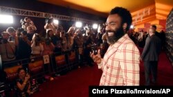 Donald Glover, a cast member in "The Lion King," poses at the premiere of the film at the El Capitan Theatre, July 9, 2019, in Los Angeles.
