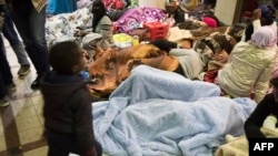 Ba réfugiés ya RDC, Rwanda, Burundi mpe Bangladesh na ndako ya HCR (Haut commissaire ya Nations unies mpo na ba réfugiés) na Cap, Afrique du Sud, 8 octobre 2019.