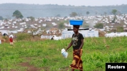 Mmoja ya kambi za wakimbizi inayoendeshwa na UNHCR iliyoko eneo la Kyangwali, Uganda, iliyopigwa picha Machi 20, 2018.