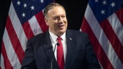Secretary of State Mike Pompeo speaks during the Herman Kahn Award Gala, Wednesday, Oct. 30, 2019, in New York. Pompeo received the Hudson Institute's 2019 Herman Kahn Award. (AP Photo/Mary Altaffer)