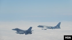 2020年2月9日台湾F16战机升空监控伴飞中国军机绕台飞行(台湾国防部提供)