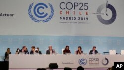 Representantes en la Cumbre Climática de las Naciones Unidas que se lleva a cabo estos días en Madrid.