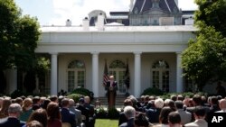 Rais Donald Trump akihutubia kuhusu jukumu la Marekani katika suala zima la mkataba wa hali ya hewa wa Paris.