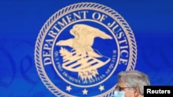 El juez Merrick Garland al momento de ser presentado públicamente por Joe Biden para asumir como ssecretario de Justicia de EE.UU. en la nueva administración.