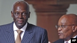 Dois "grandes". Eduardo dos Santos de Angola e Jacob Zuma da África do Sul. Angola vai centrar a sua força na África Ocidental.