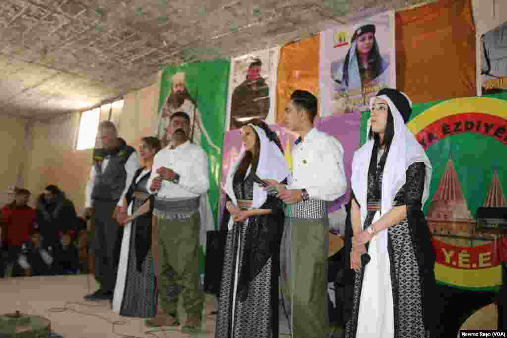 Êzîdîyên Efrînê di Cejna Xizir Îlyas da li Şehba