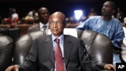 FILE - Cellou Dalein Diallo is pictured at the People's Hall in Conakry, Guinea, Sept. 21, 2010.
