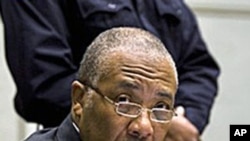 Former Liberian President Charles Taylor during his trial at the U.N.-backed Special Court for Sierra Leone in Leidschendam (file)