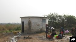 Centro de tratamento de água de Cangandala que está avariado