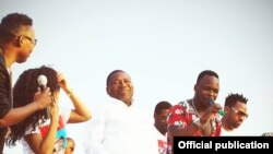 Campanha de Filipe Nyusi, candidato da Frelimo à Presidência de Moçambique. Outubro 2014