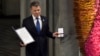 Presidente de Colombia recibe el Premio Nobel de Paz 2016
