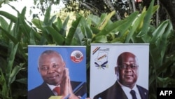 Felix Tshsekedi, kulia, na Vital Kamerhe