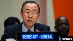 Sekretaris Jenderal PBB Ban Ki-moon mengulangi seruannya bagi pembicaraan damai di Suriah secepatnya (foto: dok). 