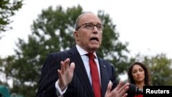 El asesor económico de la Casa Blanca, Larry Kudlow, anunció una posible reunión entre presidenta de la Cámara de Representantes, Nancy Pelosi, y el secretario de Comercio, Steven Mnuchin. [Archivo]