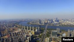 2015年10月18日，辽宁省会沈阳都市鸟瞰。