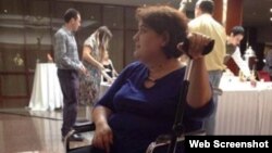 Xədicə Ismayıl (Foto Xədicə İsmayılın Facbook səhifəsindən götürülüb)