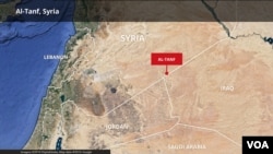 Map of al-Tanf, Syria