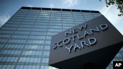 Kantor pusat Kepolisian Metropolitan London (Scotland Yard) di pusat kota London (Foto:dok).