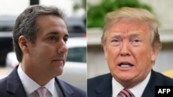 Michael Cohen, Pengacara Presiden AS Donald Trump (kiri) dan Presiden AS Donald Trump. (Foto: dok).
