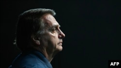 El ex presidente brasileño (2019-2023) Jair Bolsonaro captado durante la conferencia CPAC Brasil en Balneario Camboriu, estado de Santa Catarina, Brasil, el 6 de julio de 2024. 