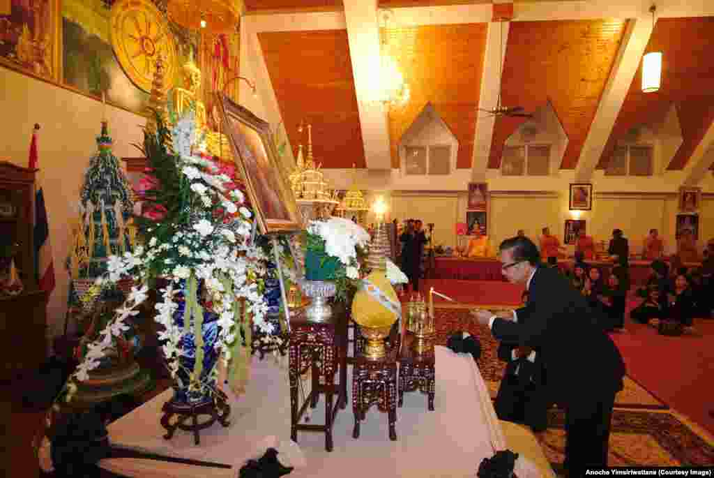 Thai king funeral wat thai dc