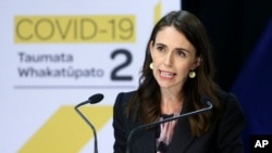 Perdana Menteri Selandia Baru Jacinda Ardern di Wellington, 14 Mei 2020. (Foto: dok).