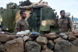 Wanajeshi wa Ethiopia wakiwa katika eneo la vita Tigray