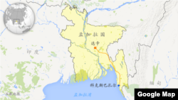 孟加拉国地理位置