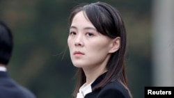 北韓領導人金正恩的胞妹金與正（路透社2019年3月2日）