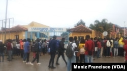 Protestos de estudantes da Universidade Kimpa Vita, Uíge, Angola (Foto de Arquivo)