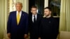 Zelenski tokom susreta sa Macronom i Trumpom u Parizu 7. decembra.