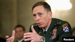FILE - David Petraeus, a former U.S. military commander and CIA director. Petraeus wrote in the Sunday Telegraph newspaper on March 27, 2016, that a British exit from the European Union would significantly weaken the bloc's security. 