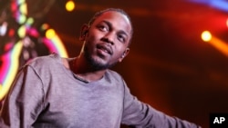 Kendrick Lamar performs on stage at Power 106's 'Cali Christmas' 2015 held at The Forum on Friday, Dec., 4, 2015, in Inglewood, Calif.