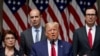 El presidente Donald Trump celebró el viernes 5 de mayo de 2020 el informe sobre empleos, durante una conferencia de prensa en la Casa Blanc, en Washington.
