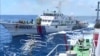 中國海警船6月份在南中國海有爭議水域驅逐越南海警船 （資料視頻截圖）