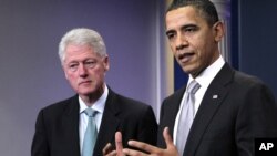 El presidente Barack Obama y el expresidente Bill Blincton, participarán este lunes en eventos de recaudación de fondos en Nueva York.