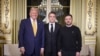 Trump es recibido por Macron en París con pompa presidencial y acompañado por Zelenskyy para sus conversaciones