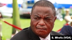 FILE: Retired General Constantino Chiwenga at the State House for swearing in as one of two Zimbabwe's vice presidents, Harare, Dec. 28, 2017. 