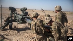 FILE - Tentara Amerika Serikat di Pangkalan udara Bost, di Afghanistan. (10/1/17)