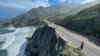 Reabren circulación en carretera panorámica de California tras derrumbe de un carril por las lluvias