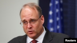 Marshall Billingslea, asistente del Tesoro al frente de la Oficina para la Financiación del Terrorismo y el Crimen se reunió con el presidente Danilo Medina, de República Dominicana.